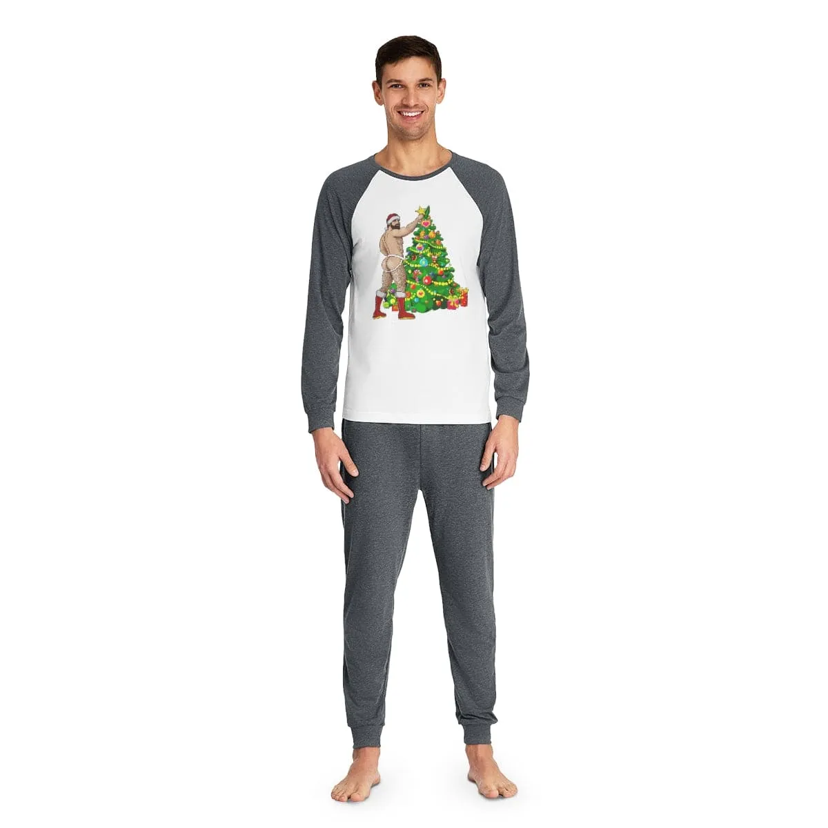 Man Hunk Christmas Pajama Set