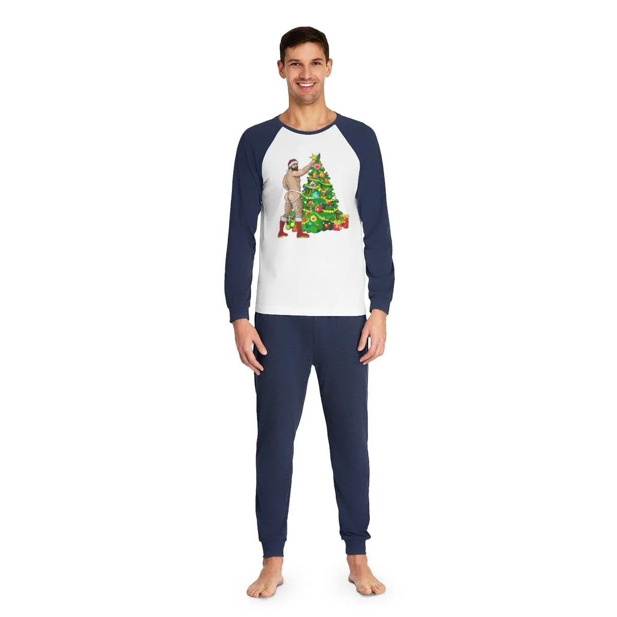 Man Hunk Christmas Pajama Set