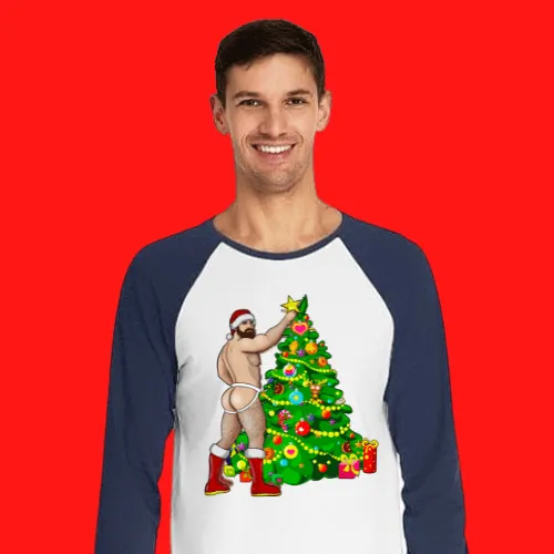 Man Hunk Christmas Pajama Set