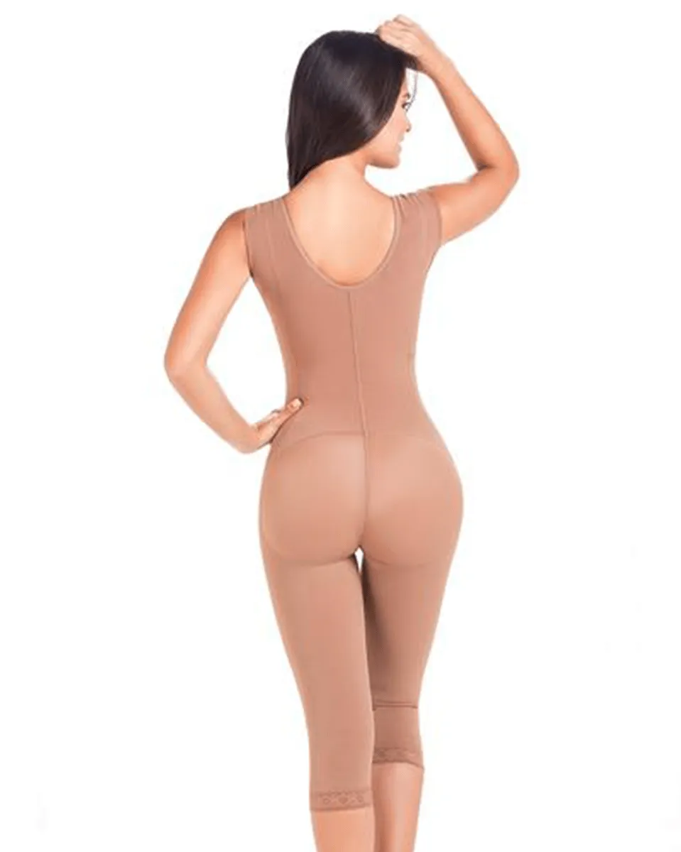 MariaE Fajas Colombian Postpartum Full Body Body Shaper For Women Knee Length & Bra