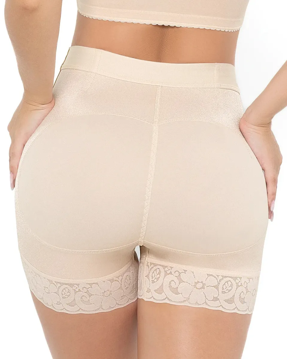 MariaE Fajas Colombianas High Waisted Butt Lifting Shapewear Shorts