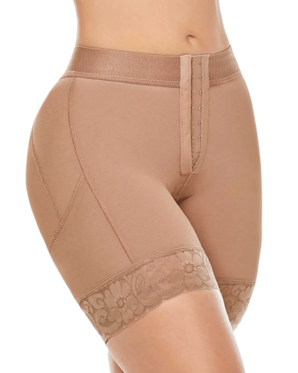 MariaE Fajas Low Rise Shapewear Shorts with Zippered Crotch High Compression