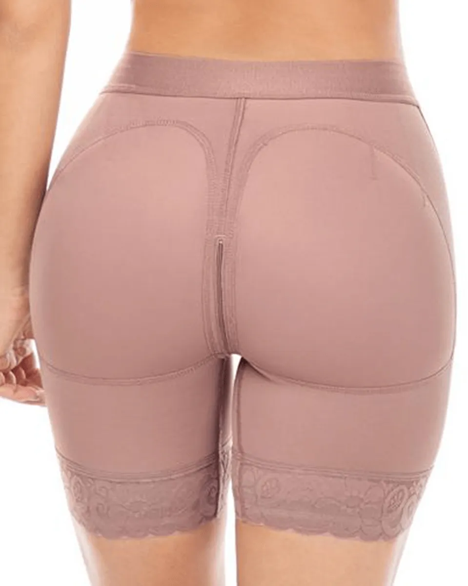 MariaE Fajas Low Rise Shapewear Shorts with Zippered Crotch High Compression