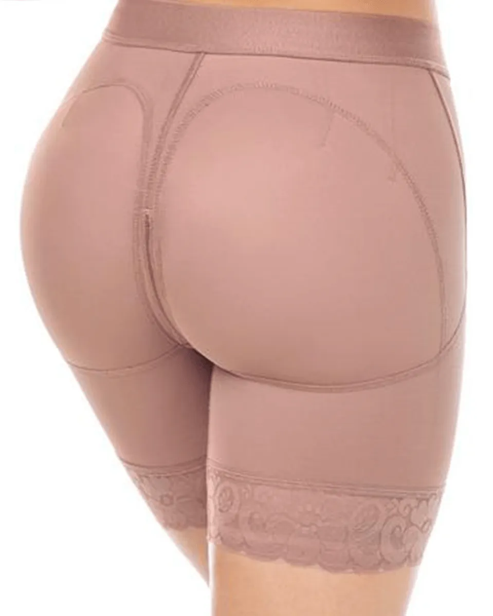 MariaE Fajas Low Rise Shapewear Shorts with Zippered Crotch High Compression