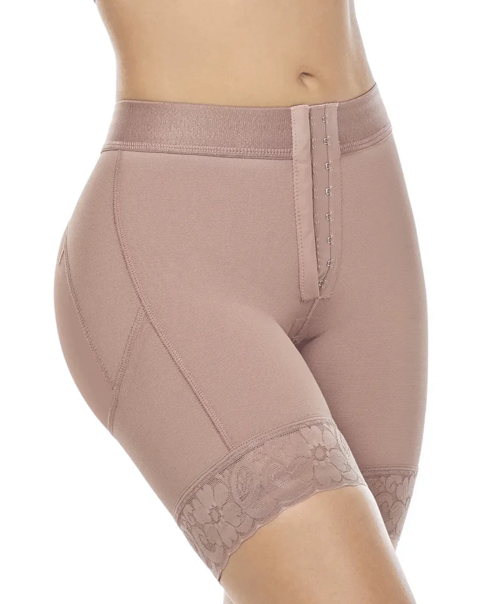MariaE Fajas Low Rise Shapewear Shorts with Zippered Crotch High Compression