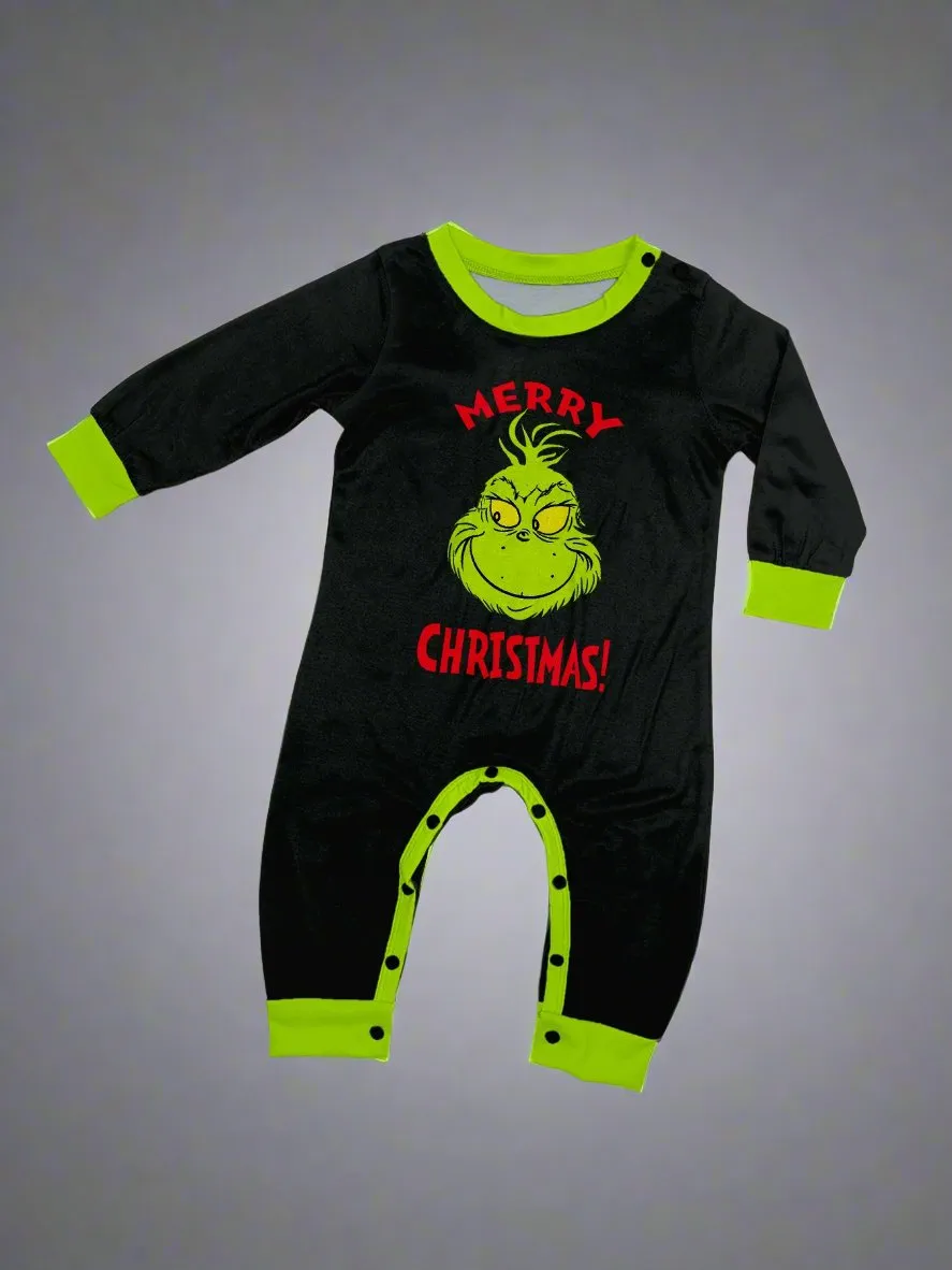 Matching Family Christmas Pajamas – Fun Grinch-Inspired Holiday Set