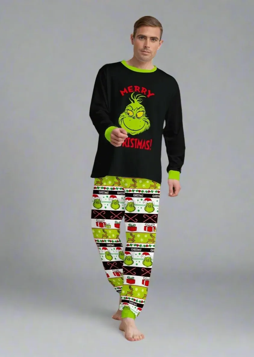 Matching Family Christmas Pajamas – Fun Grinch-Inspired Holiday Set