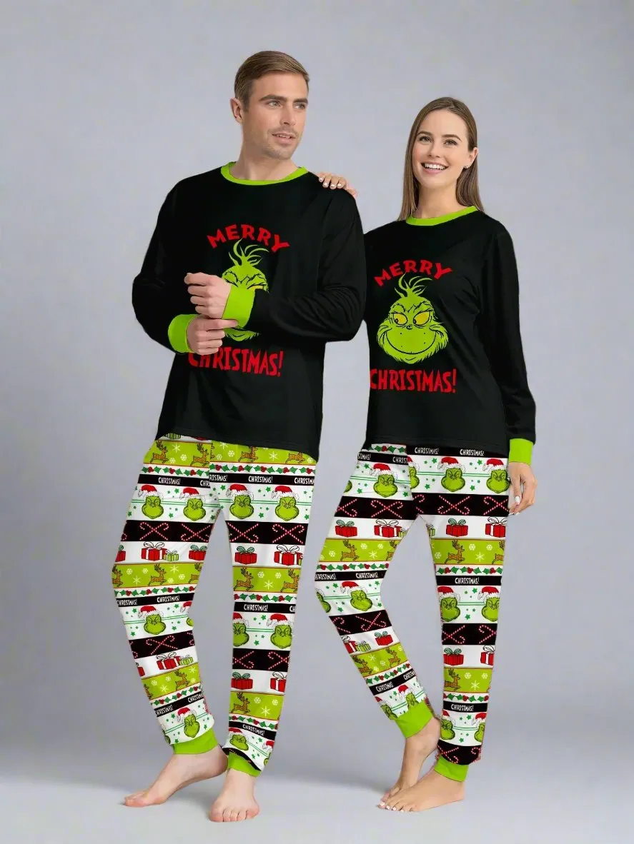 Matching Family Christmas Pajamas – Fun Grinch-Inspired Holiday Set
