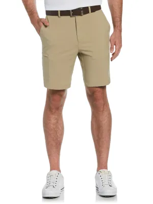 Men's Flat Front Solid Golf Short with Cargo Pocket