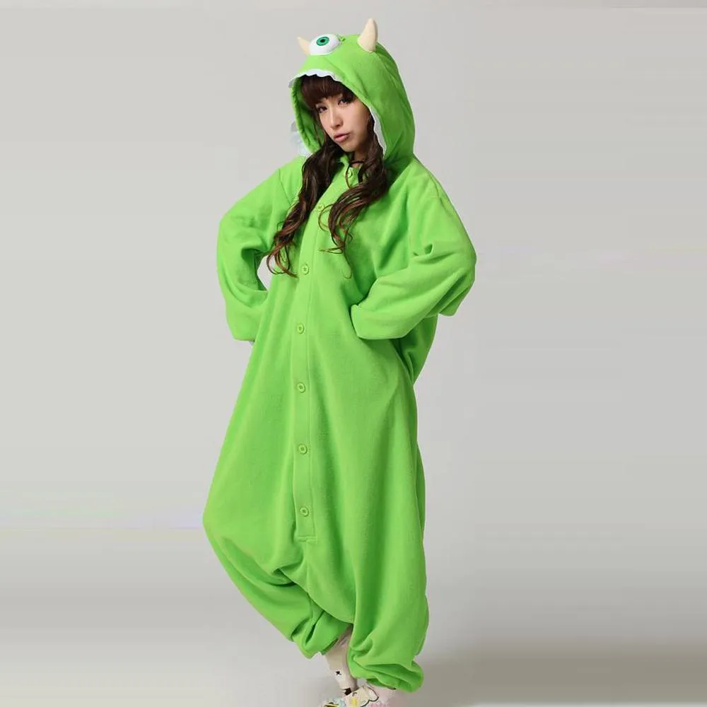 Mike Wazowski Monster University Kigurumi Onesies Pajamas Costume