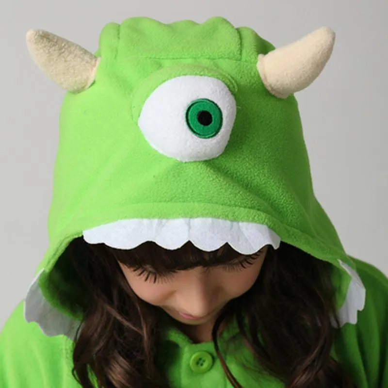 Mike Wazowski Monster University Kigurumi Onesies Pajamas Costume