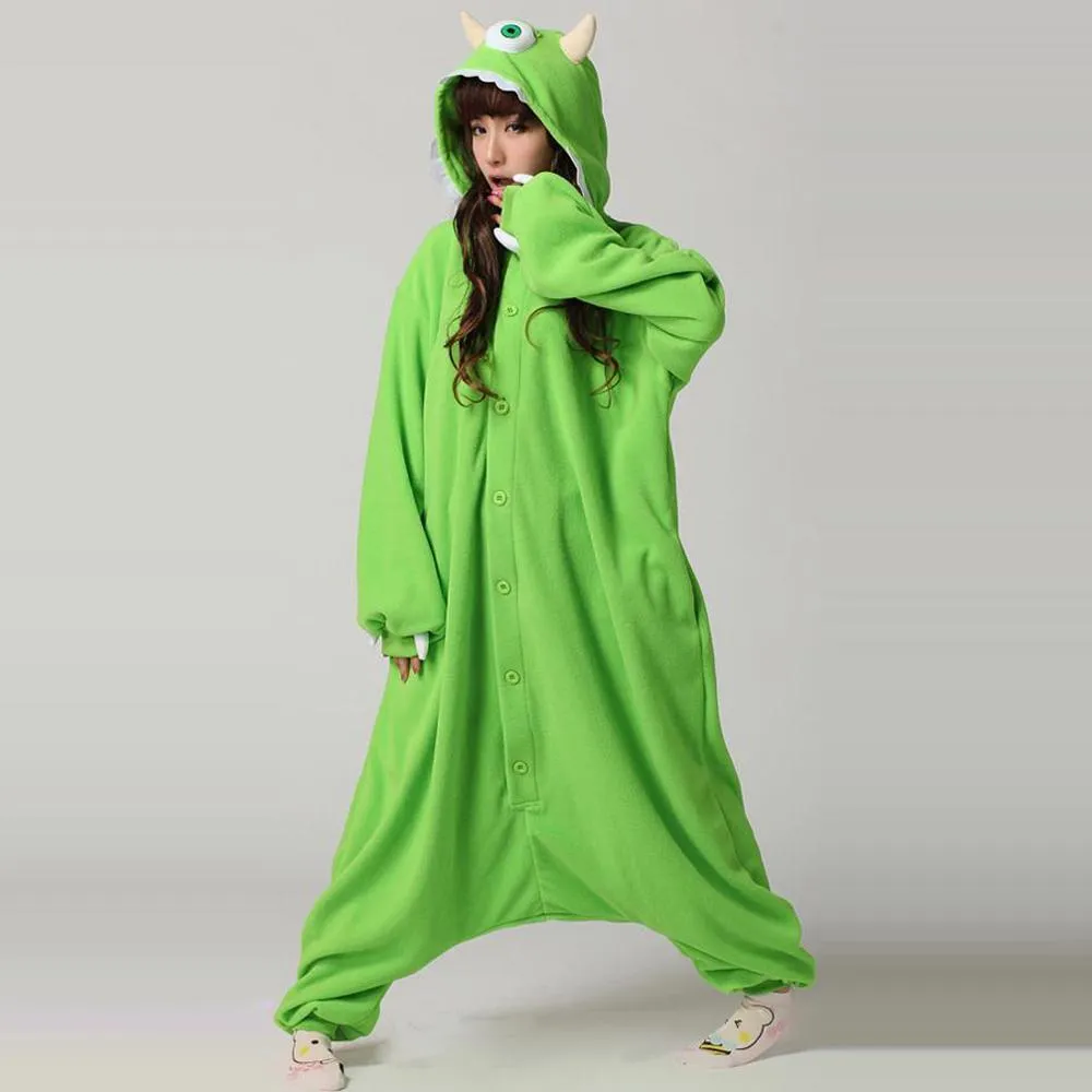 Mike Wazowski Monster University Kigurumi Onesies Pajamas Costume