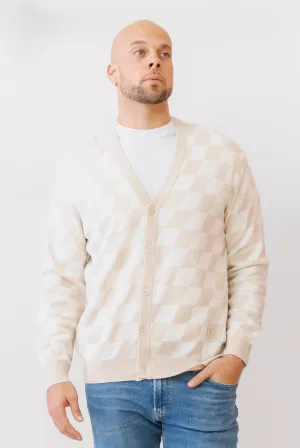 MIND BRIDGE Checkerboard Cardigan