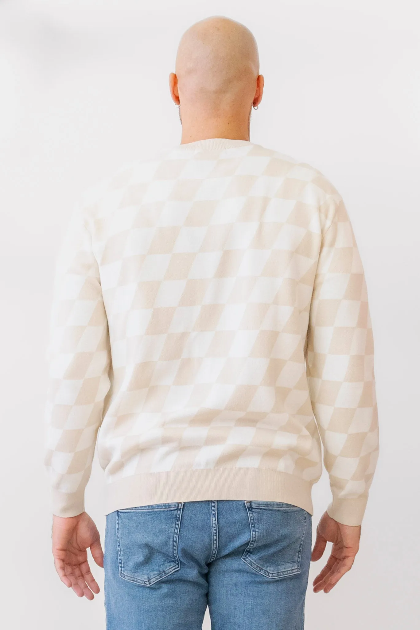 MIND BRIDGE Checkerboard Cardigan