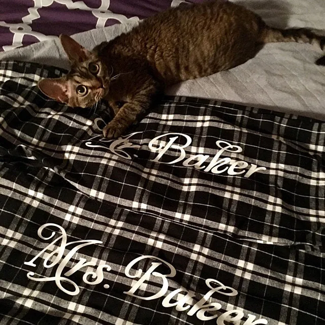 Mr. and Mrs. Personalized Pajama Pants
