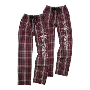 Mr. and Mrs. Personalized Pajama Pants