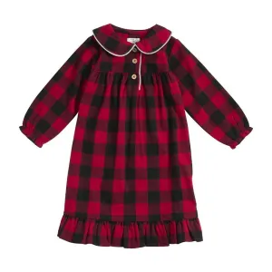 Mud Pie Kids Buffalo Check Sleep Gown