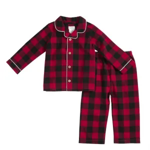 Mud Pie Kids Buffalo Check Two Piece Pajama Set