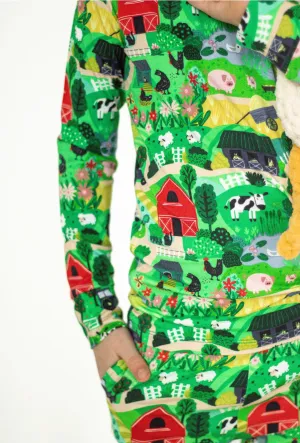 Muse Threads Farm Fun Long Sleeve Pj Set