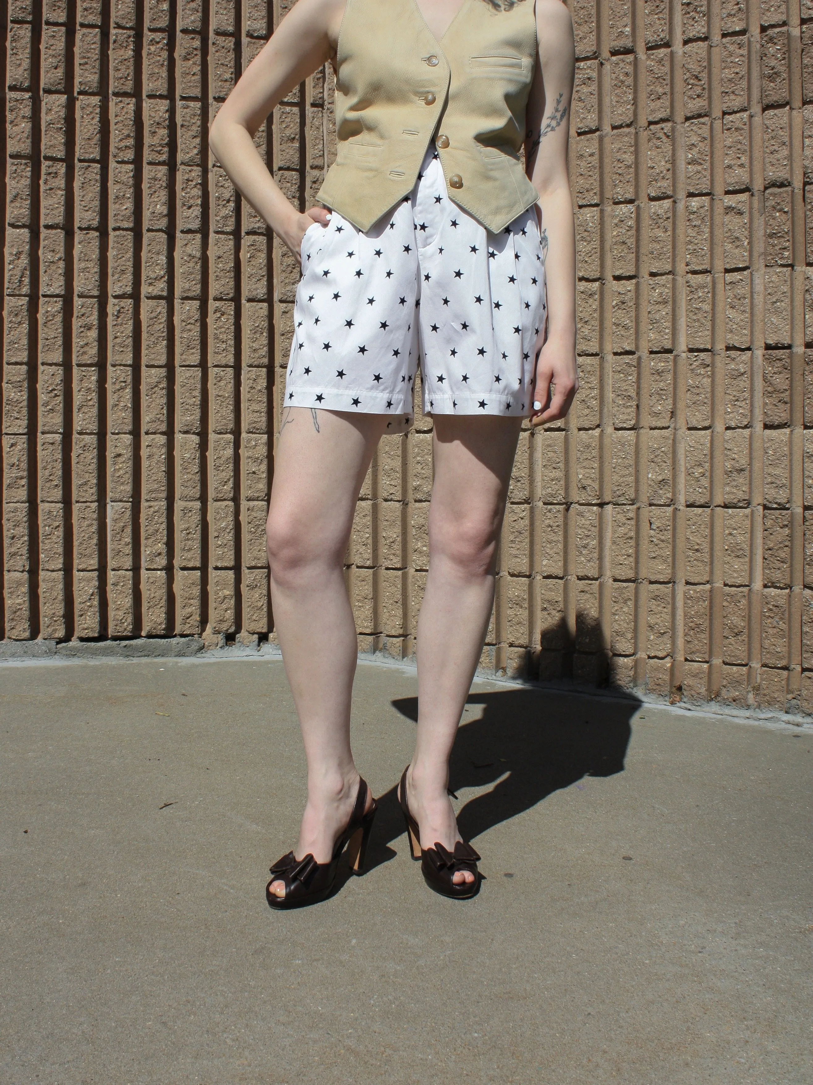 Novelty Print Cotton Shorts