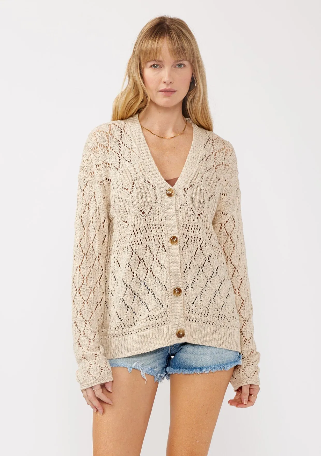 Out and About Pointelle Cardigan
