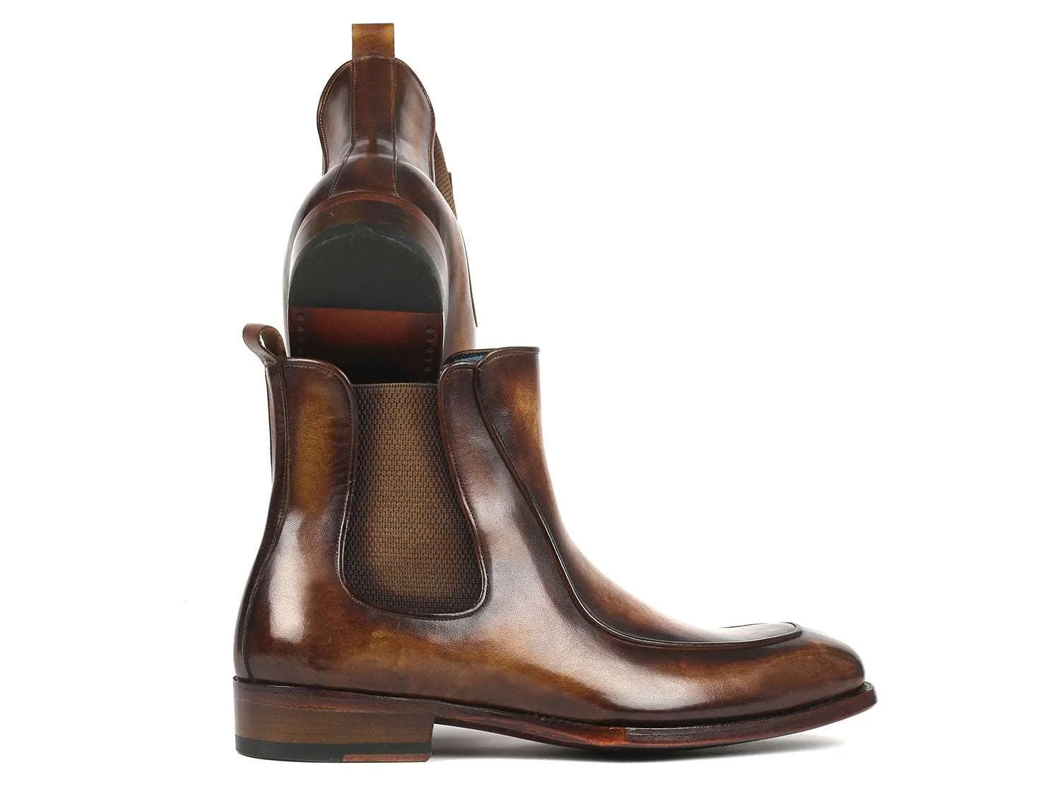 Paul Parkman Brown Leather Chelsea Boots