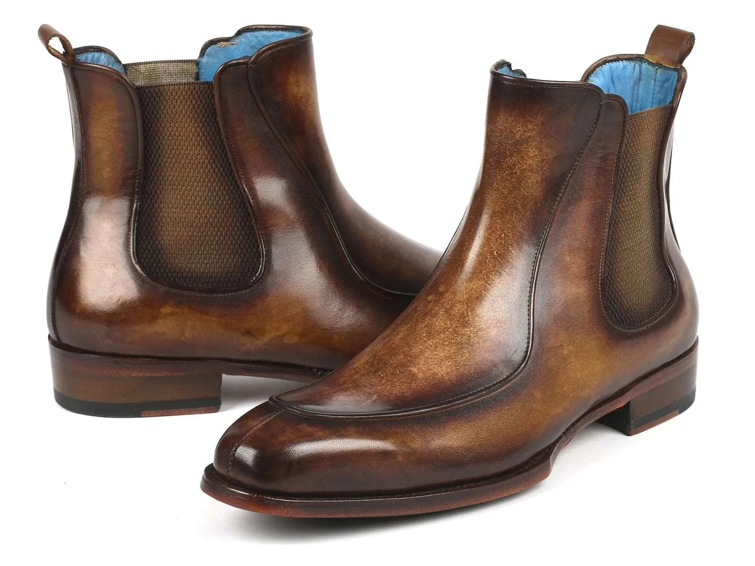 Paul Parkman Brown Leather Chelsea Boots