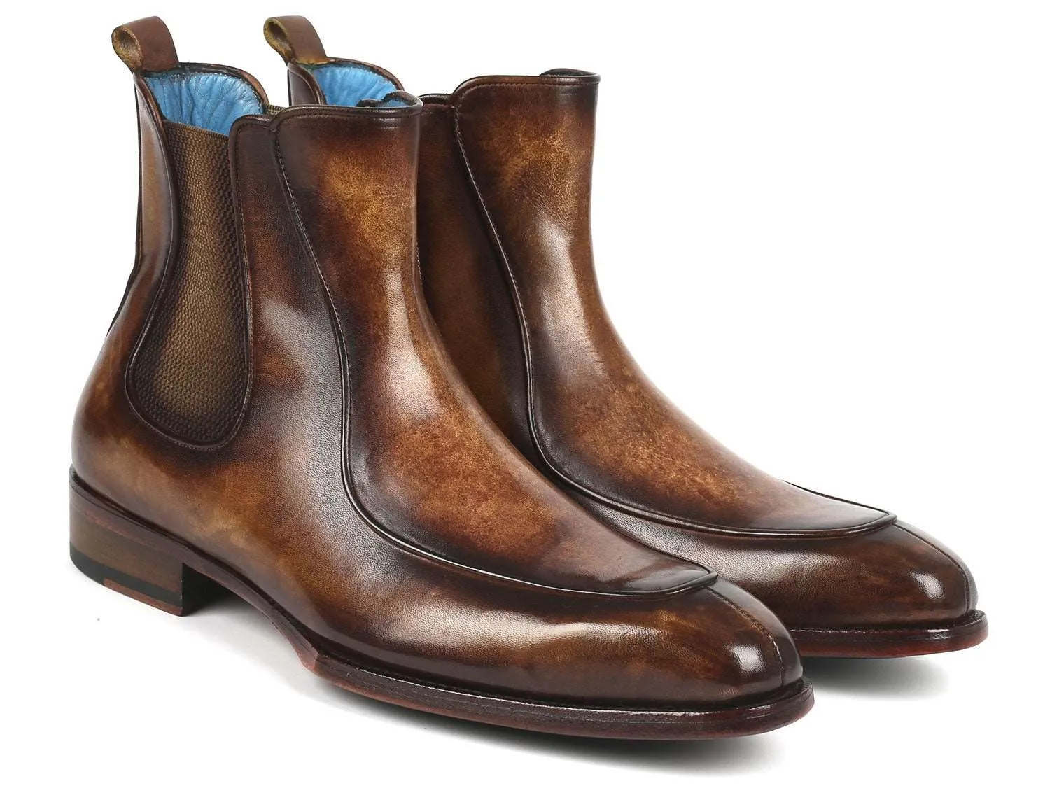 Paul Parkman Brown Leather Chelsea Boots