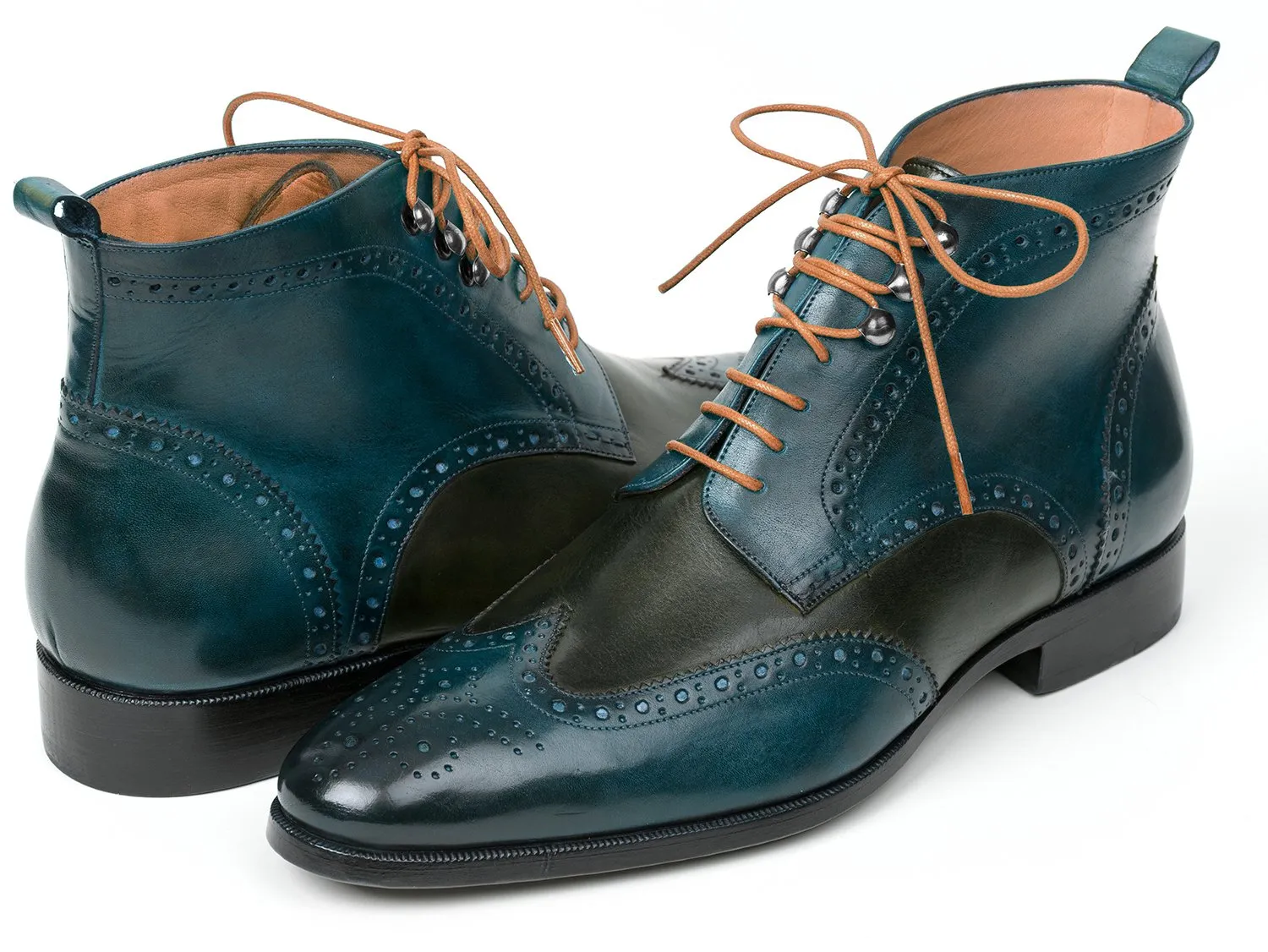 Paul Parkman Dual Tone Wingtip Ankle Boots
