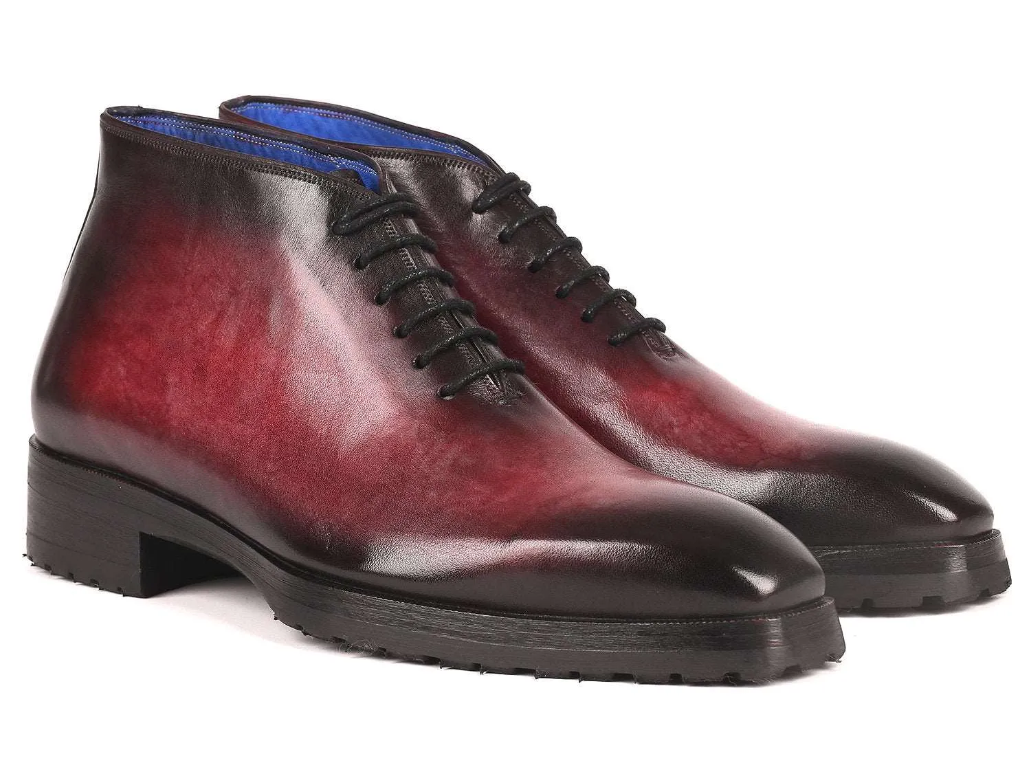 Paul Parkman Men's Handcrafted Bordeaux Ankle Boots