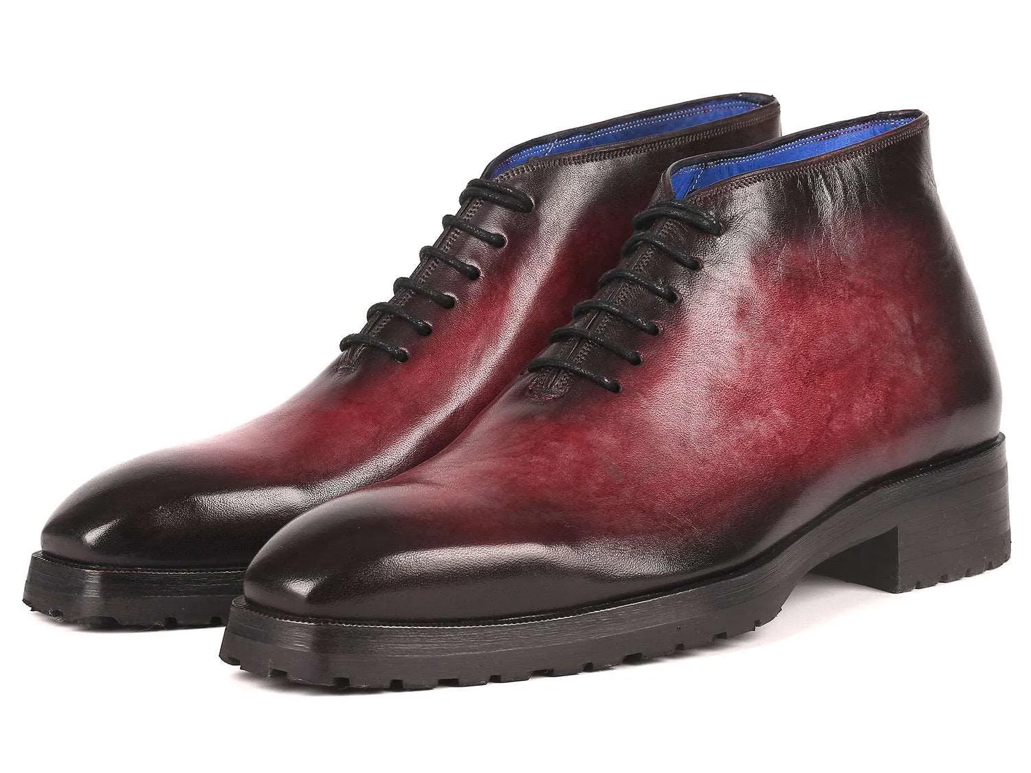 Paul Parkman Men's Handcrafted Bordeaux Ankle Boots