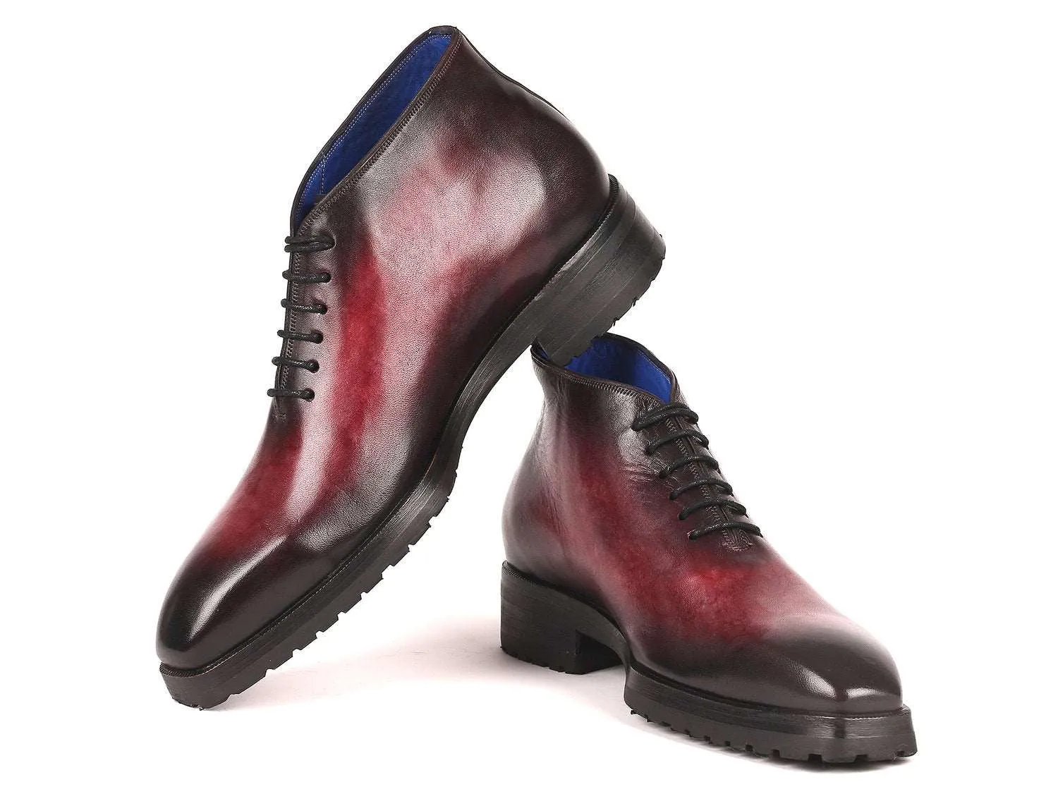 Paul Parkman Men's Handcrafted Bordeaux Ankle Boots