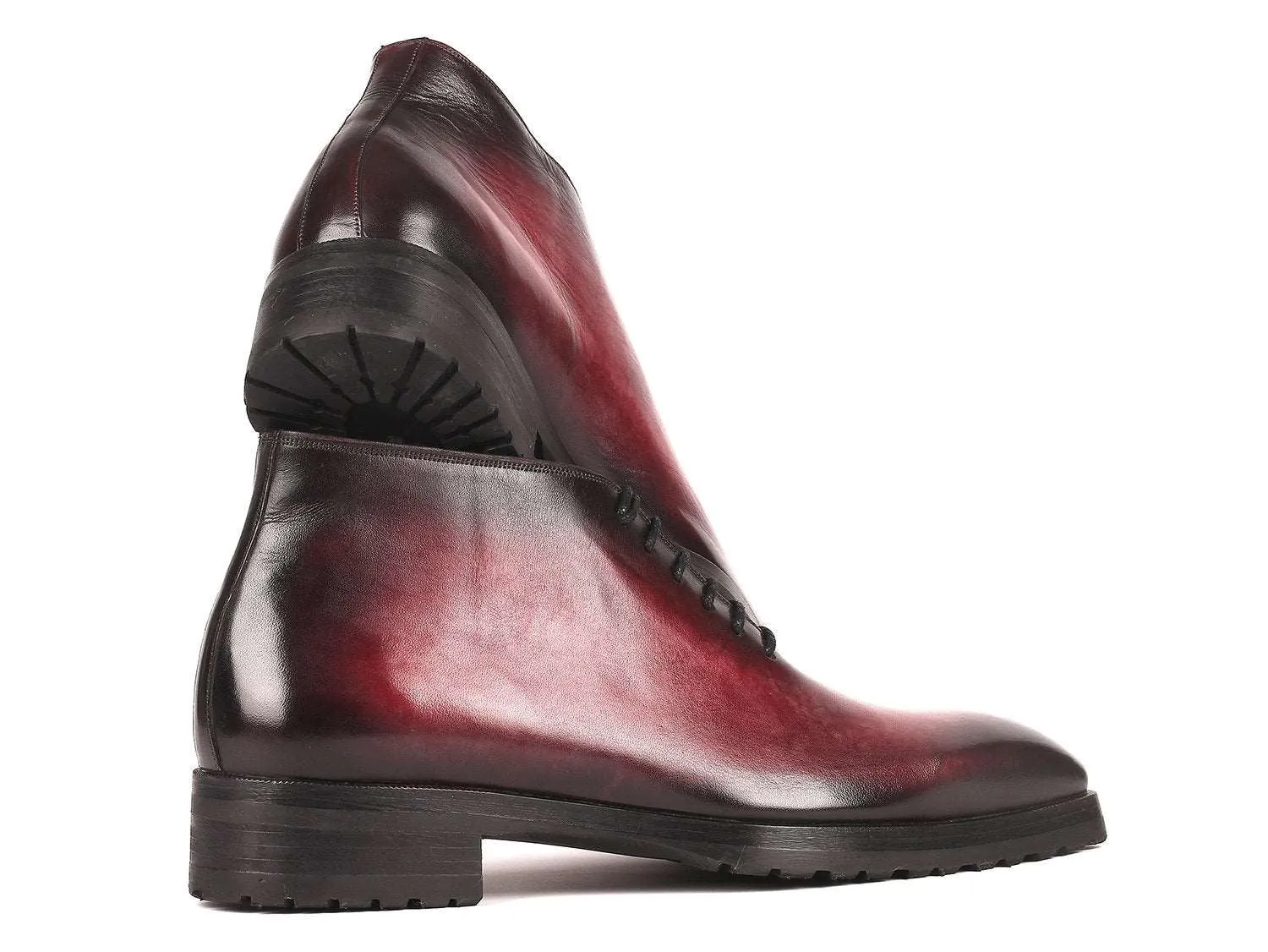 Paul Parkman Men's Handcrafted Bordeaux Ankle Boots