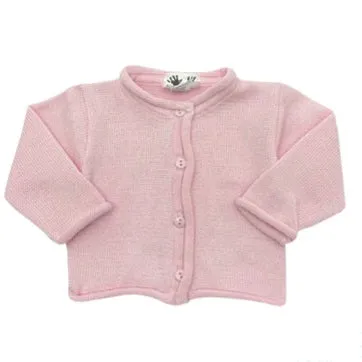 Pink Rollneck Cardigan