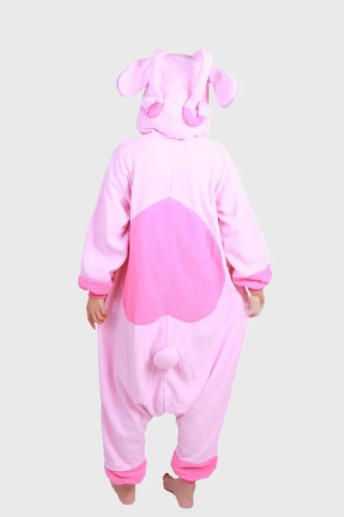 Pink Stitch Long Sleeve Kigurumi Onesies Pajamas Costume