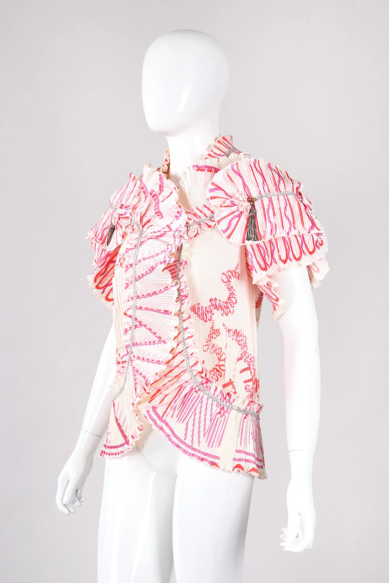 Pleated Wrap Top Jacket