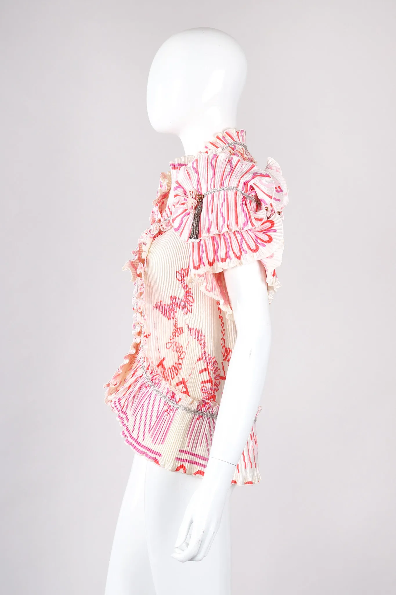 Pleated Wrap Top Jacket
