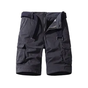 POCKET BUTTONS 11'' INSEAM CARGO SHORTS(NOT BELT)