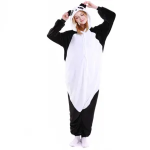 PSEEWE onesies for adult Panda pajamas winter femme Hooded Flannel pyj