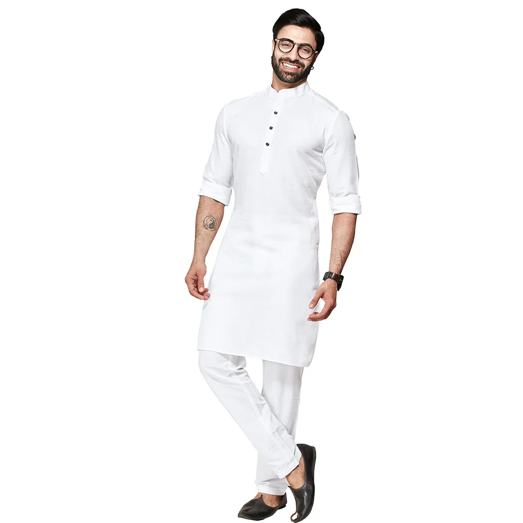 Purity Plain White Kurta for Men