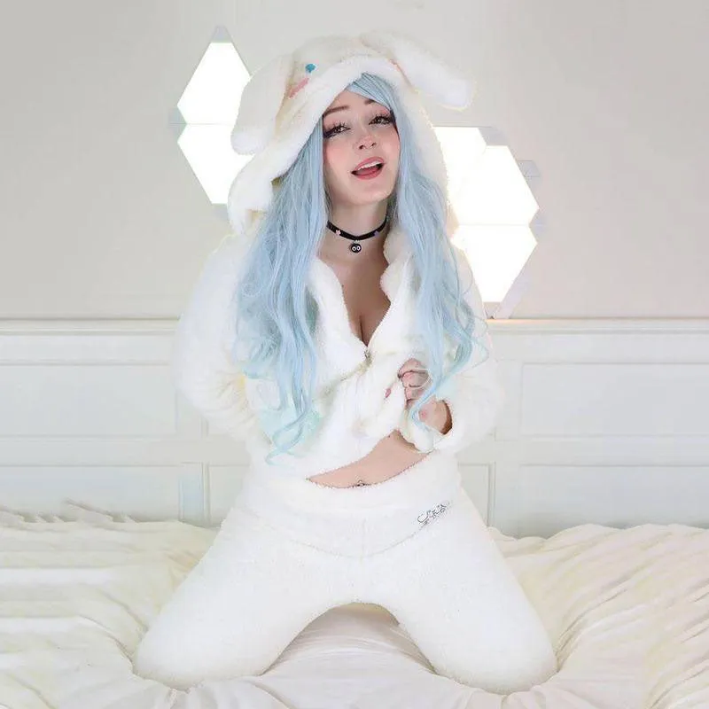 "CORAL FLEECE CUTE EAR" PAJAMAS SET  N102007