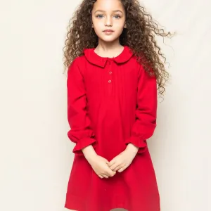 Red Victoria Flannel Nightgown