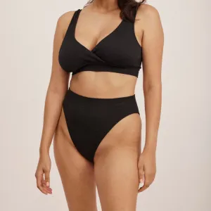 Ribbed High Leg Bikini Brief