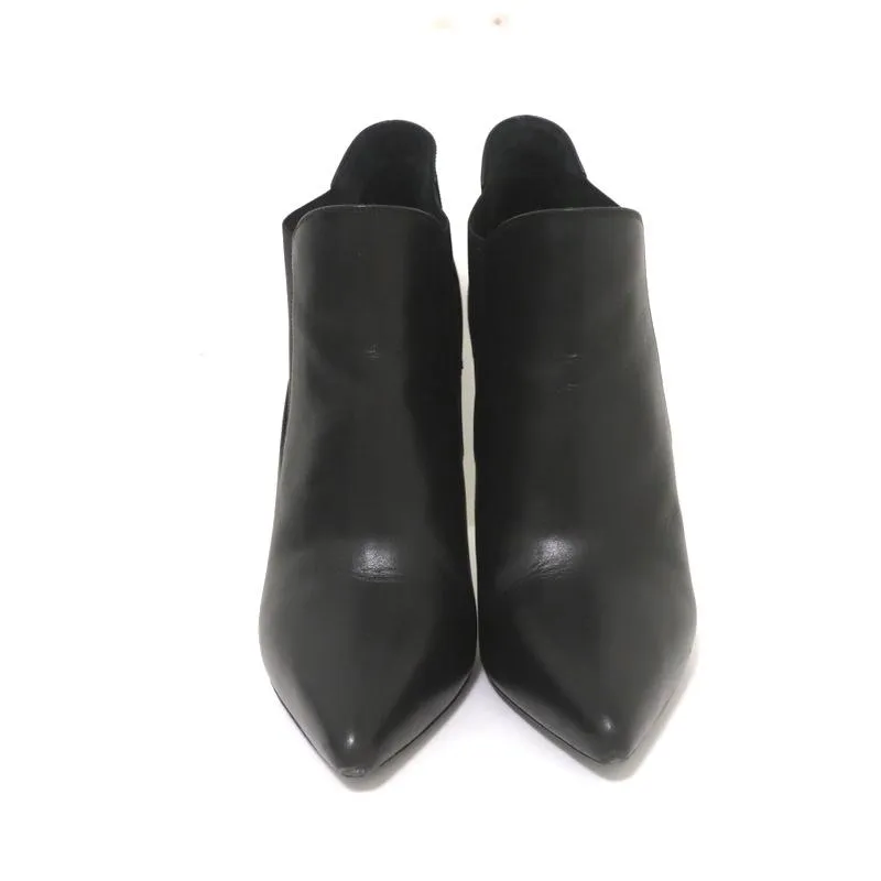 Saint Laurent Paris Chelsea Boots Black Leather Size 40.5 Point Toe Ankle Boots