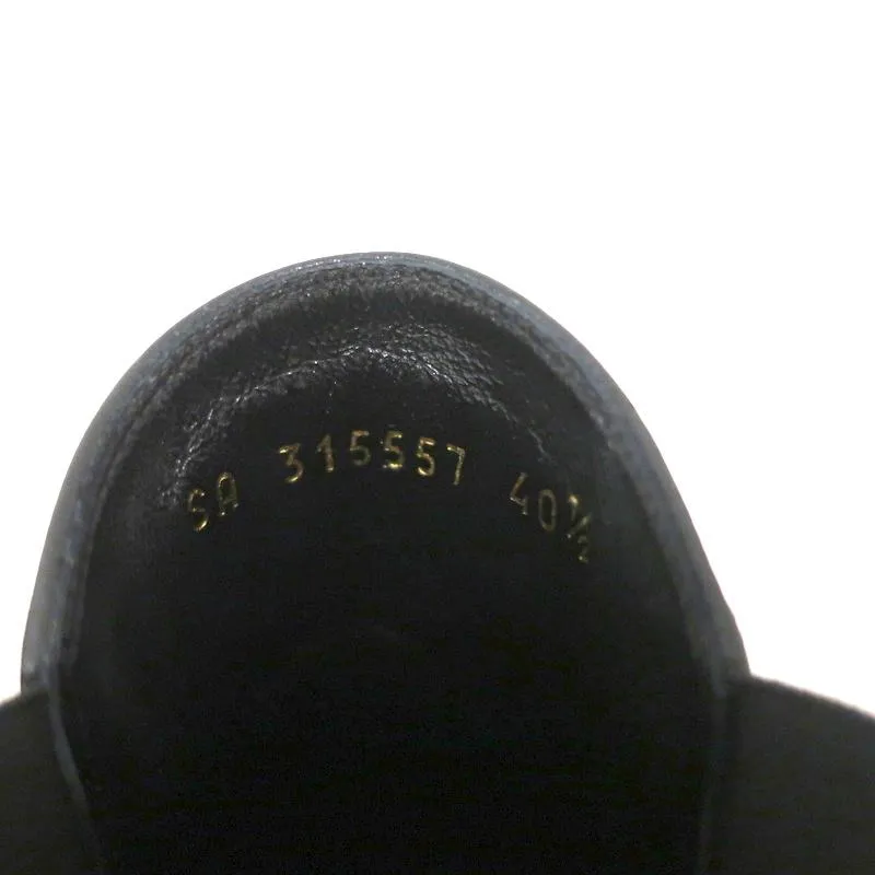 Saint Laurent Paris Chelsea Boots Black Leather Size 40.5 Point Toe Ankle Boots