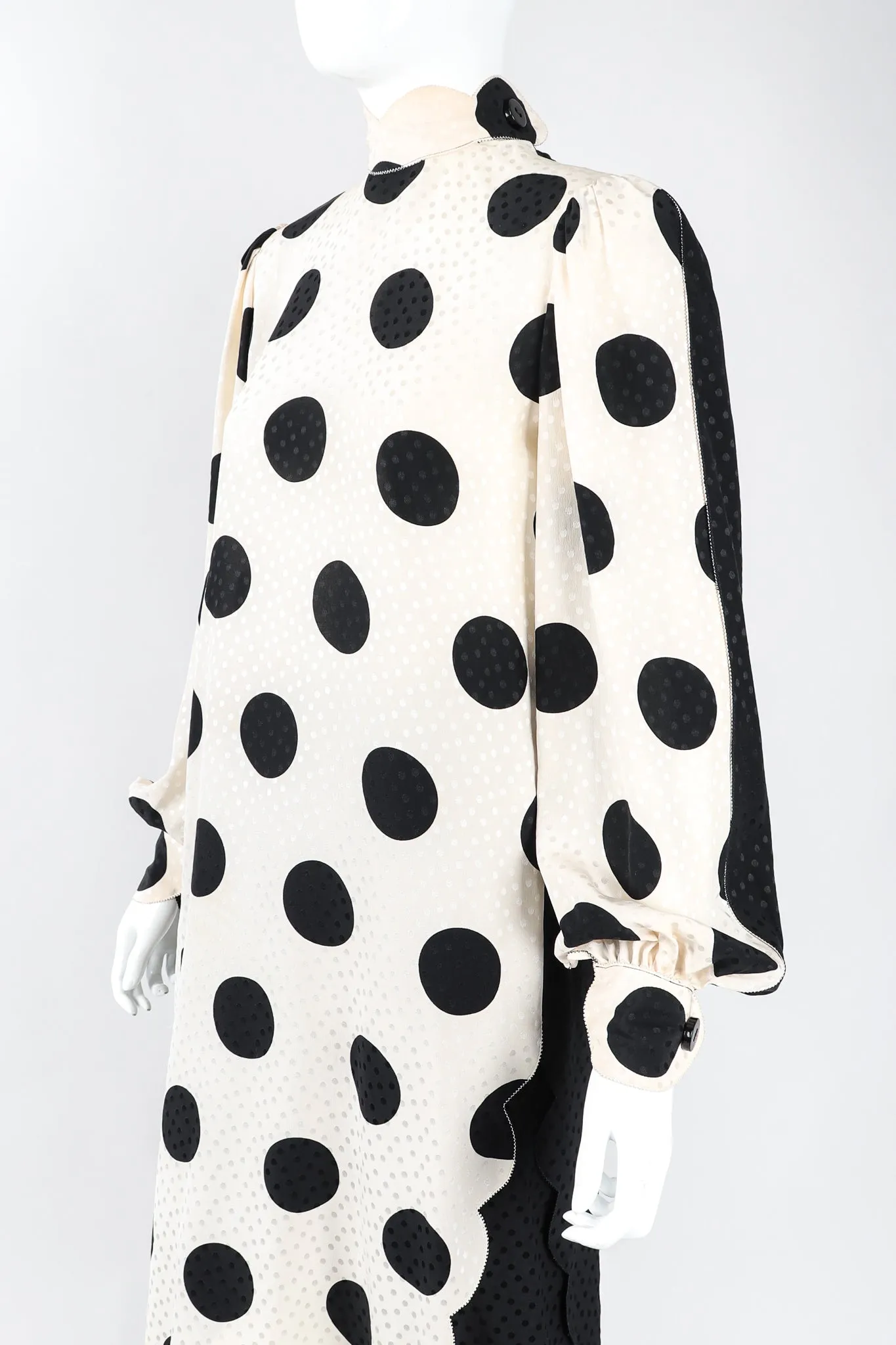 Scalloped Dot Dress