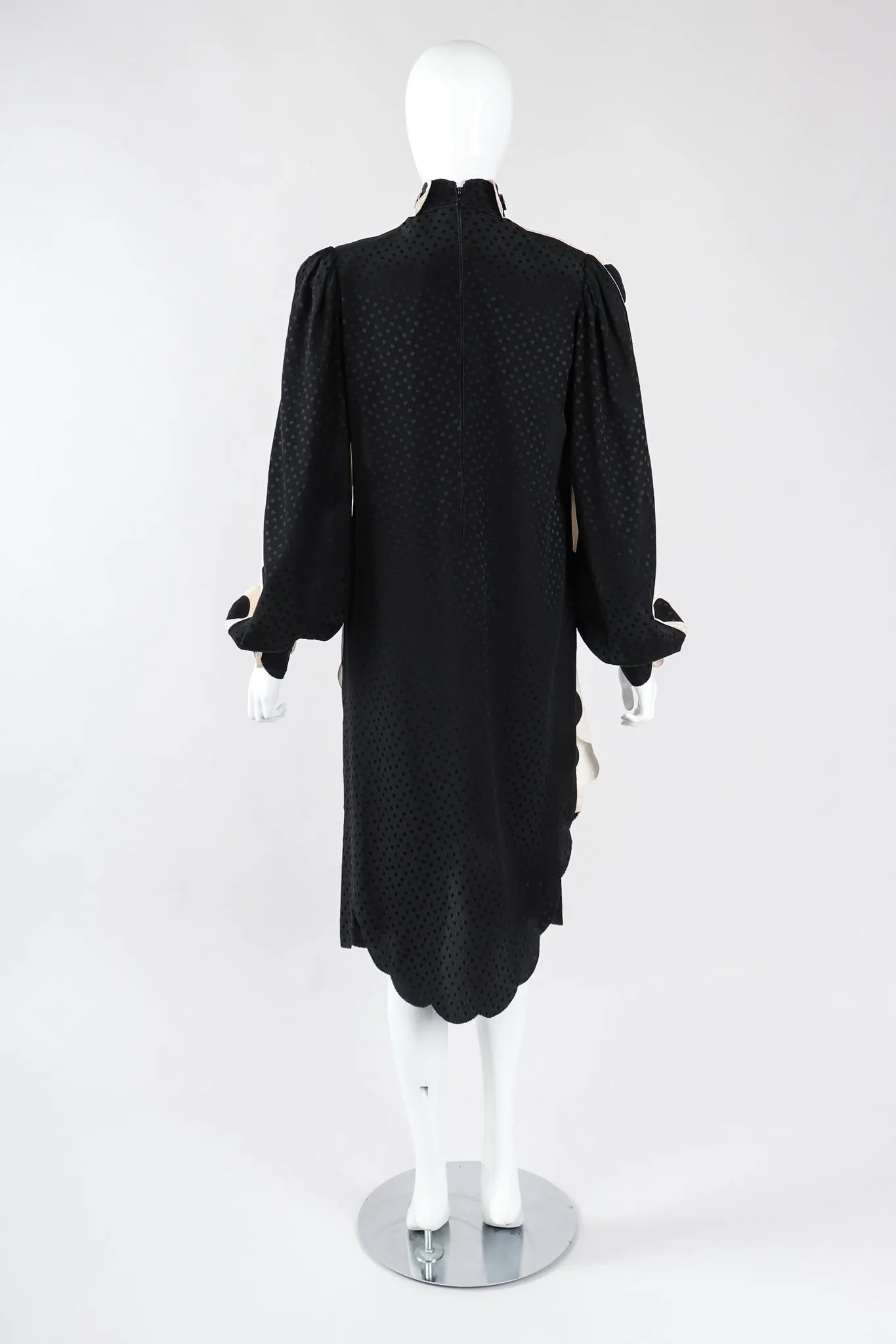 Scalloped Dot Dress