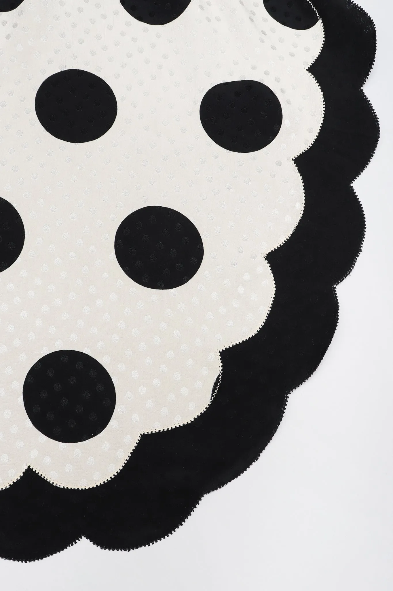 Scalloped Dot Dress