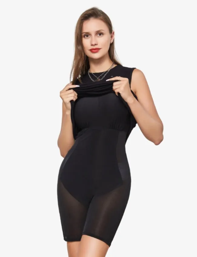 Secret shapewear sleeveless maxi dress- Black