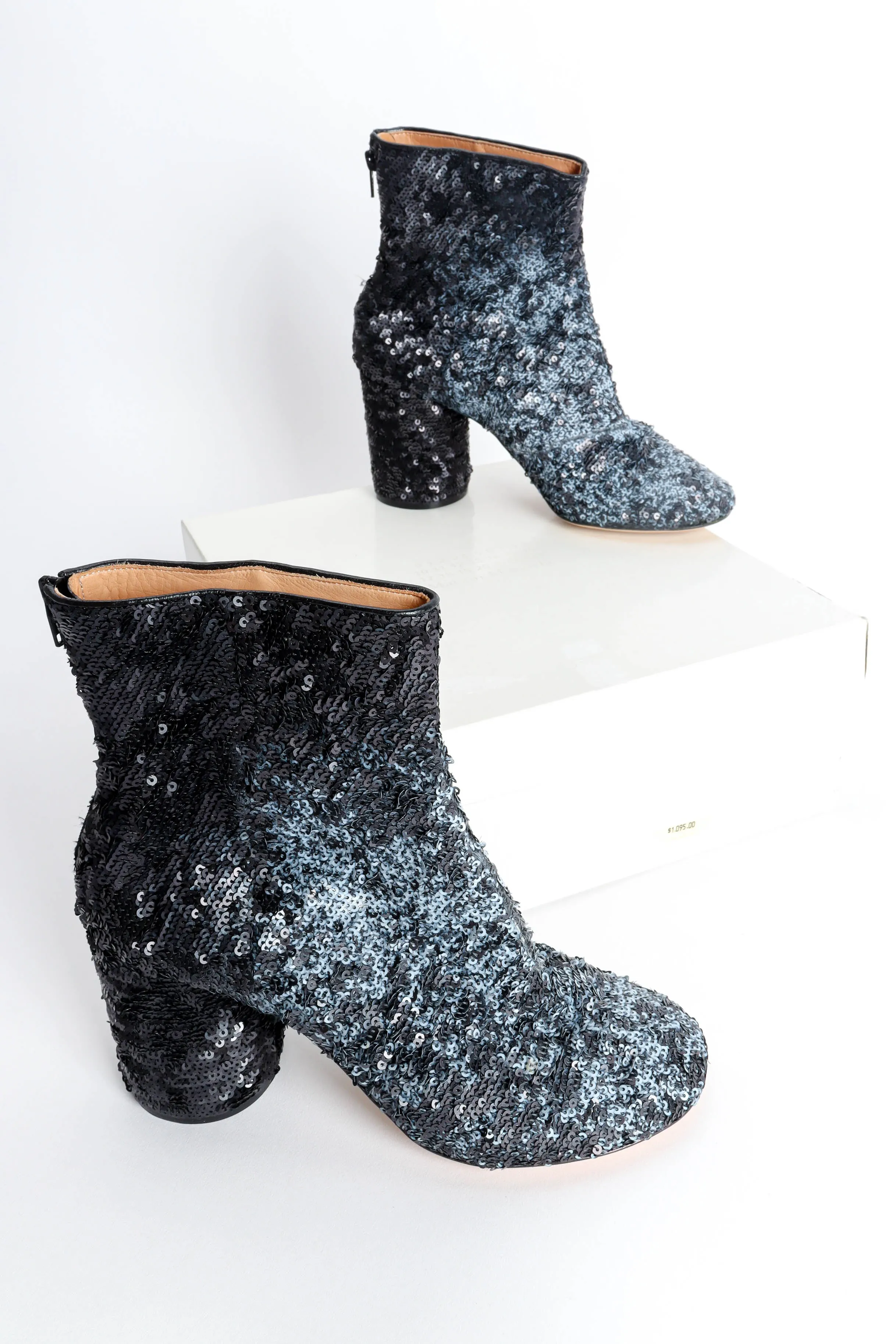 Sequin Ankle Boots